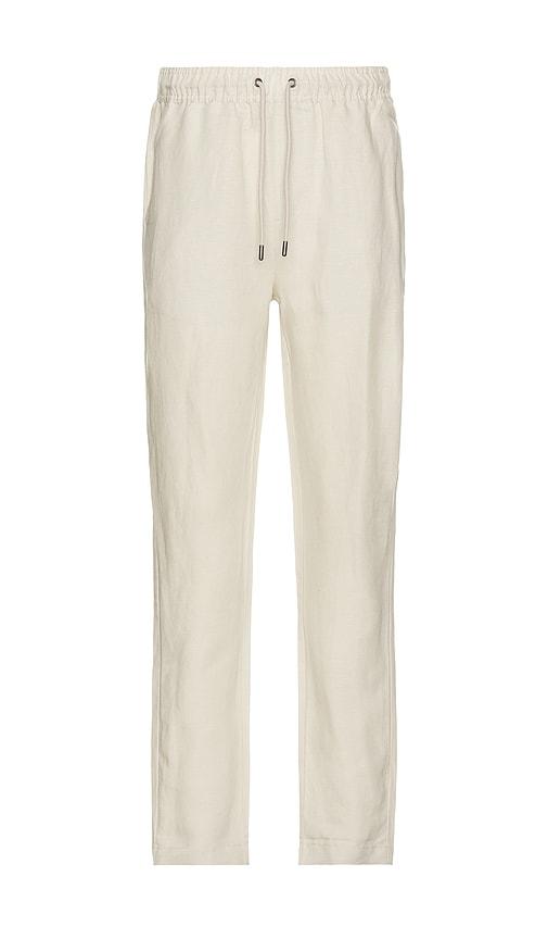 onia Air Linen Pull-On Pants in Grey by ONIA