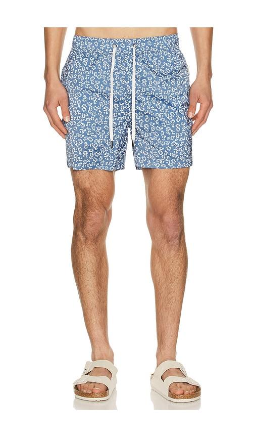 onia Charles 5 Swim Trunk in Blue by ONIA