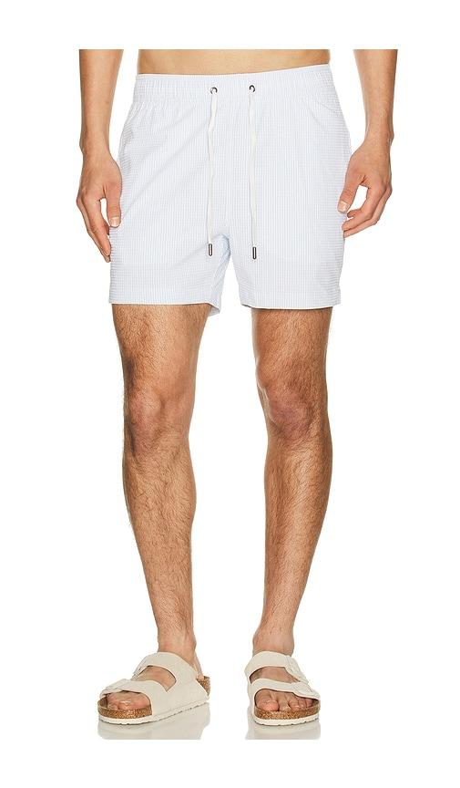 onia Charles 5 Swim Trunk in Blue by ONIA