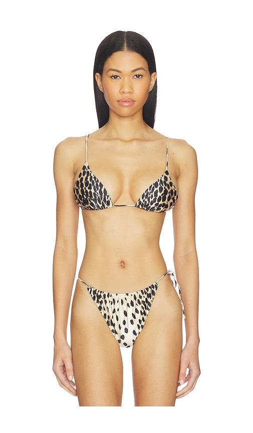 onia Jolie Bikini Bikini Top in Brown by ONIA