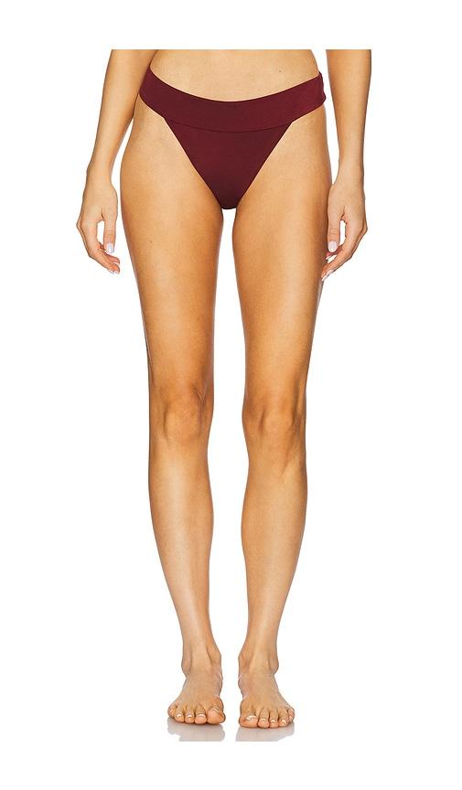 onia Karina Bikini Bottom in Burgundy by ONIA