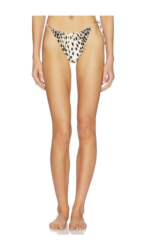 onia Martine Bikini Bottom in Brown by ONIA