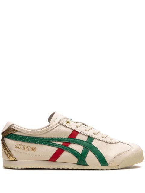 Mexico 66 "Birch Kale/Red/Gold" sneakers by ONITSUKA TIGER