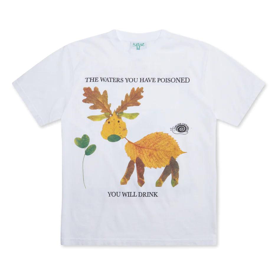 ONLINE CERAMICS - The Waters Are Poisoned T-Shirt - (White) by ONLINE CERAMICS