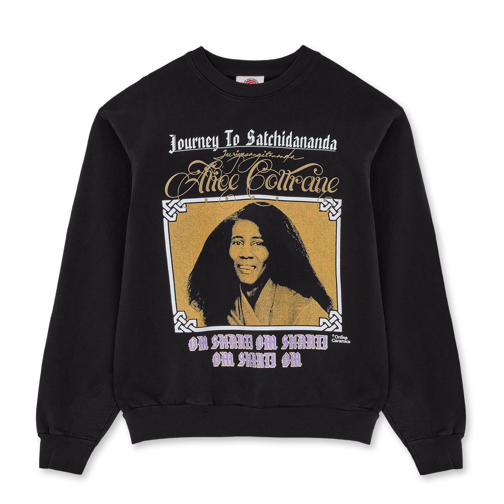 Online Ceramics - Alice Coltrane: Journey To Satchidananda Crewneck - (Black) by ONLINE CERAMICS