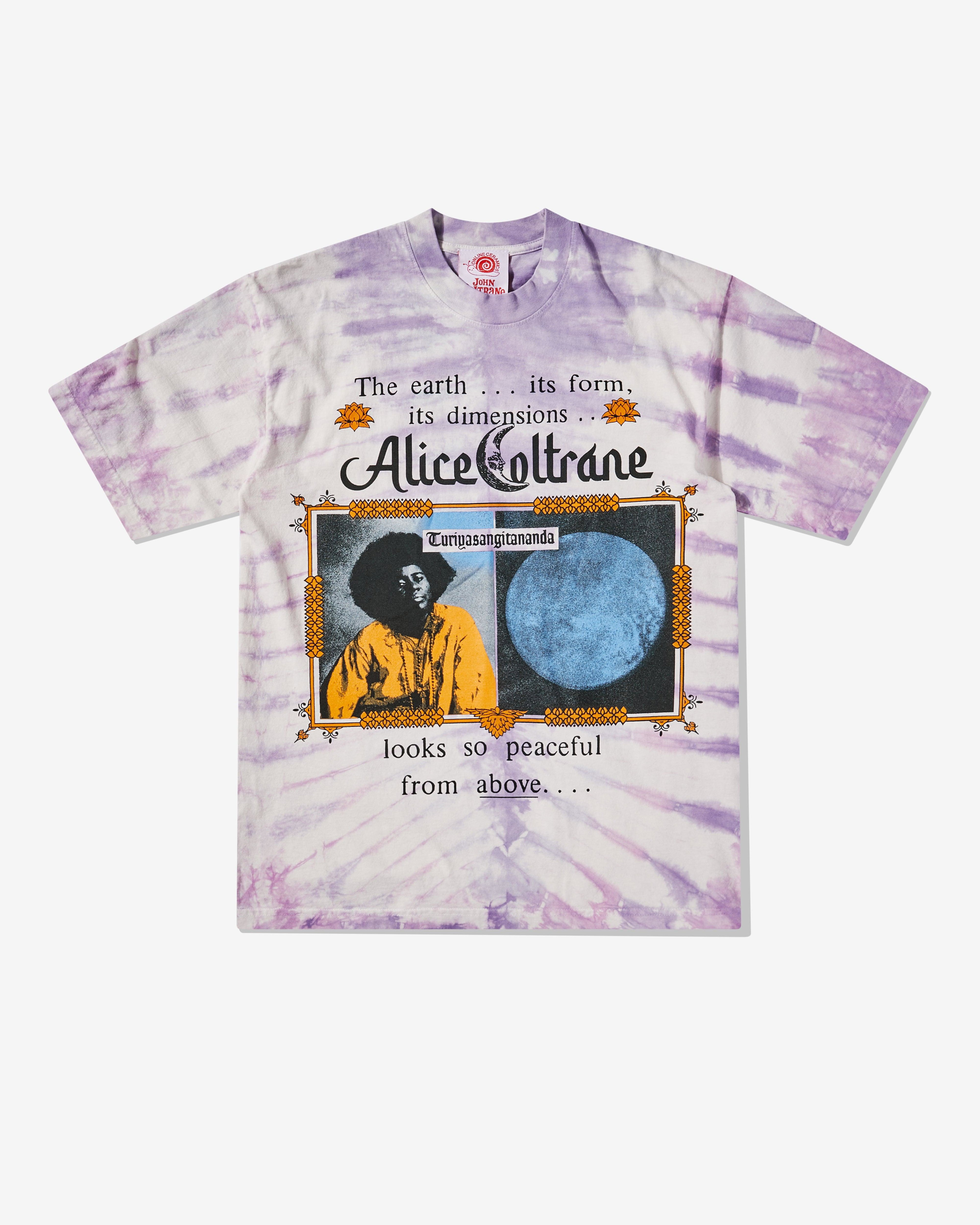 Online Ceramics - Alice Coltrane Men's The Earth Looks So Peaceful From Above T-Shirt - (Tie Dye) by ONLINE CERAMICS