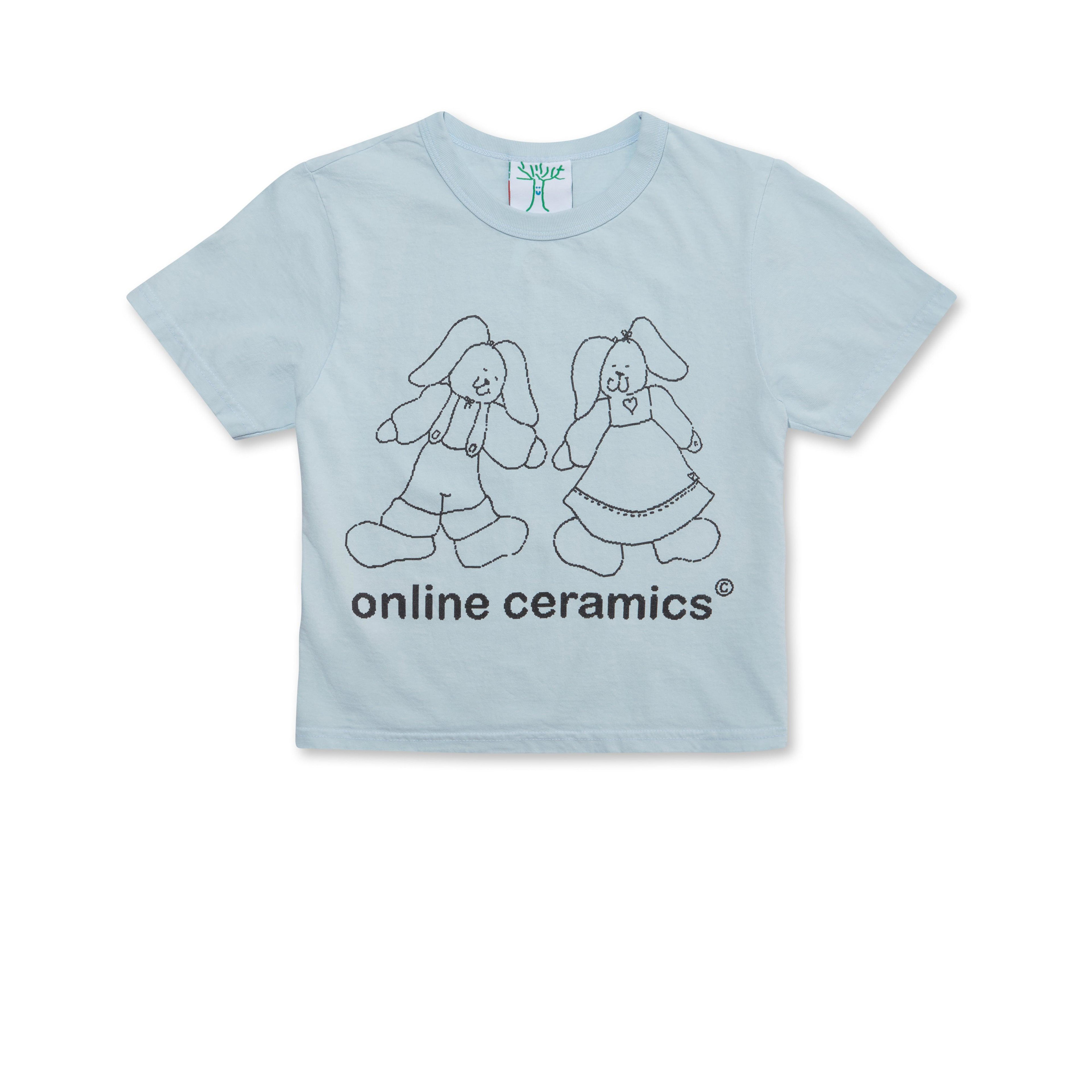 Online Ceramics - Bunny Logo Baby T-Shirt - (Blue) by ONLINE CERAMICS