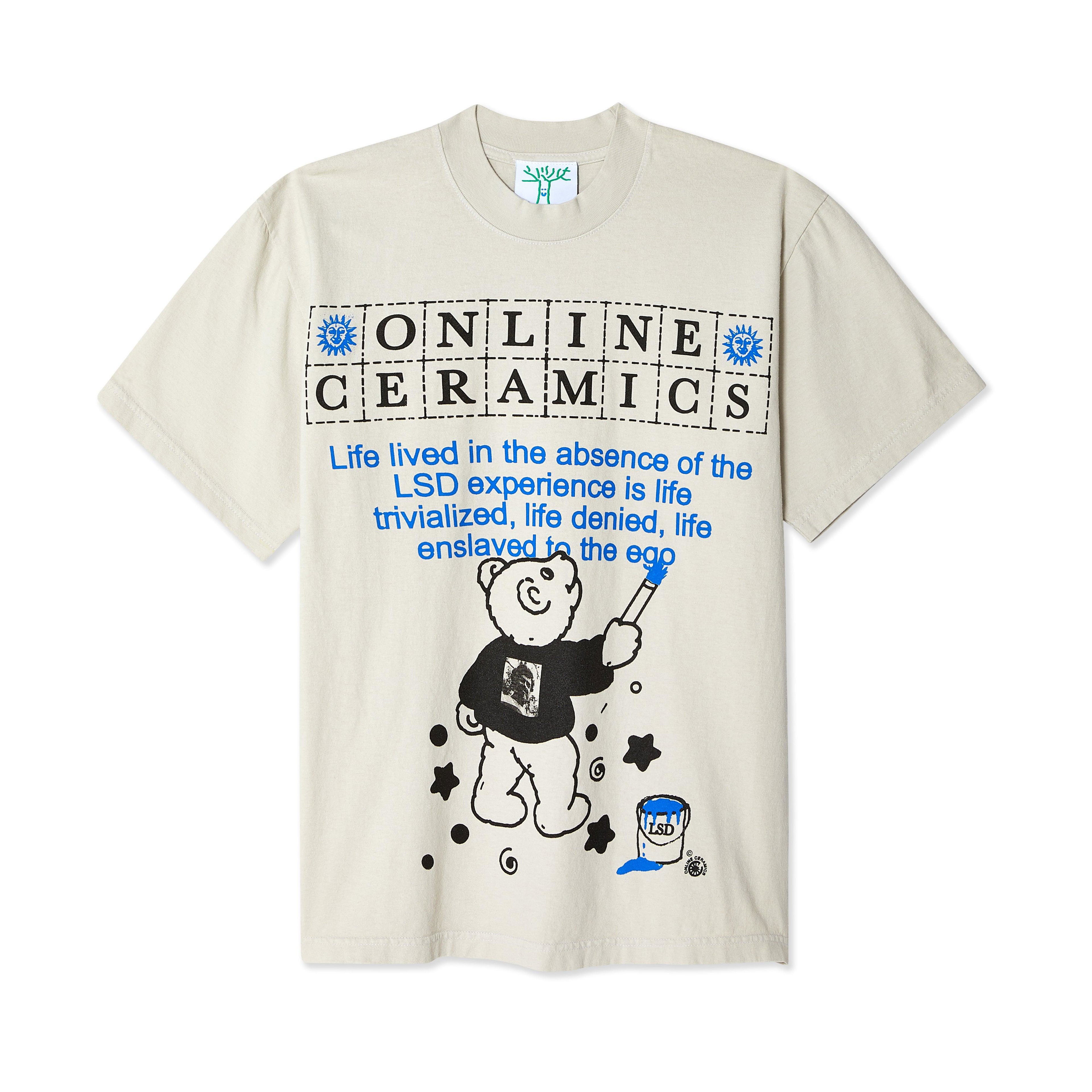 Online Ceramics - LSD Head T-Shirt - (Cement) by ONLINE CERAMICS