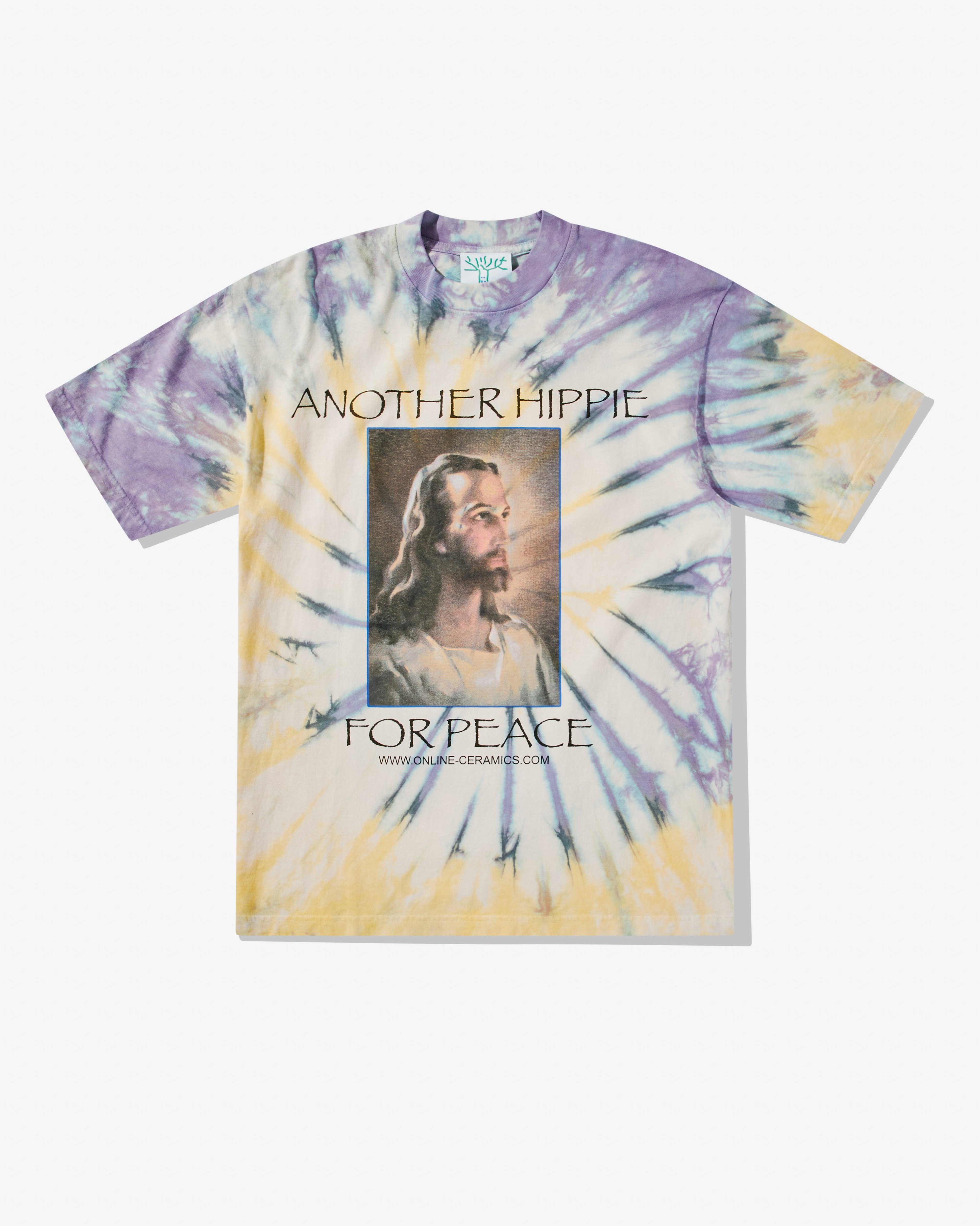 Online Ceramics - Men’s Another Hippie For Peace T-Shirt - (Hand Dye) by ONLINE CERAMICS