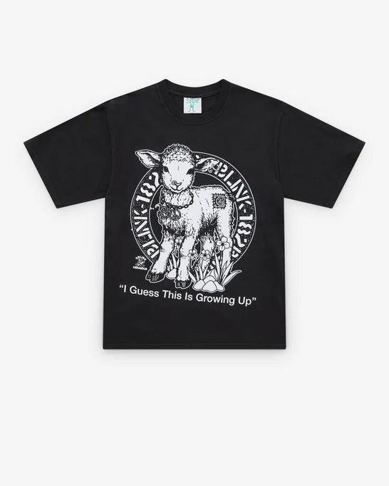 Online Ceramics - Men's Blink-182 I Guess This Is Growing Up Off-Black Short Sleeve Tee - (Black) by ONLINE CERAMICS