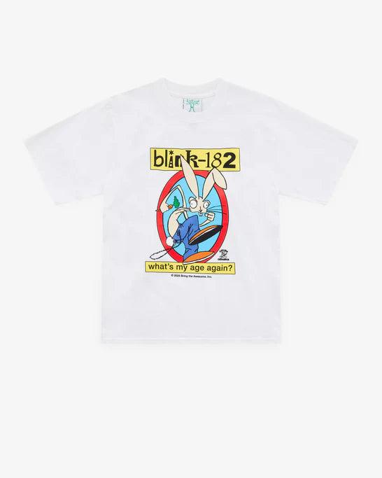 Online Ceramics - Men's Blink-182 What'S My Age Again?" White Short Sleeve Tee - (White) by ONLINE CERAMICS