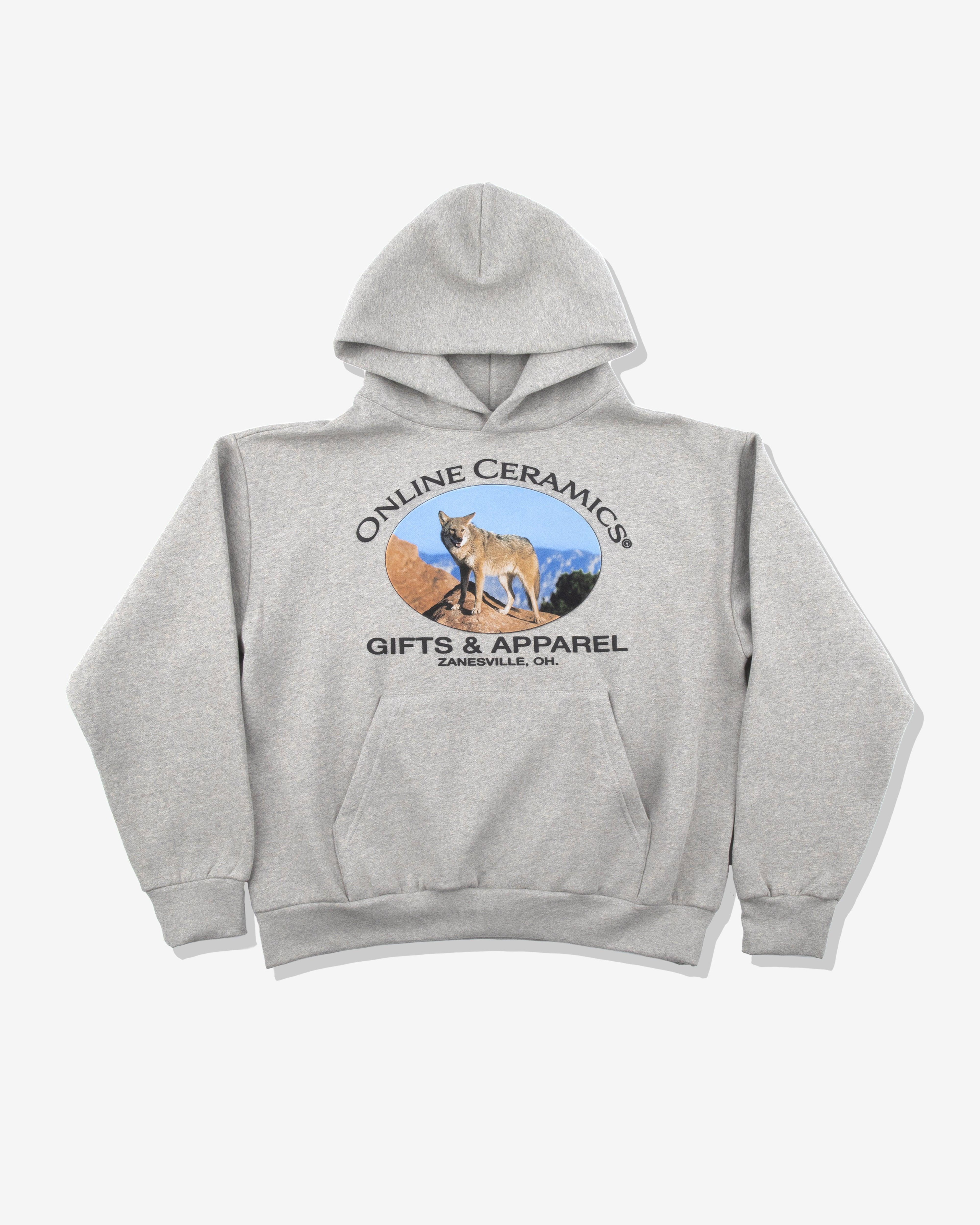 Online Ceramics - Men's Coyote Hoodie - (Grey) by ONLINE CERAMICS