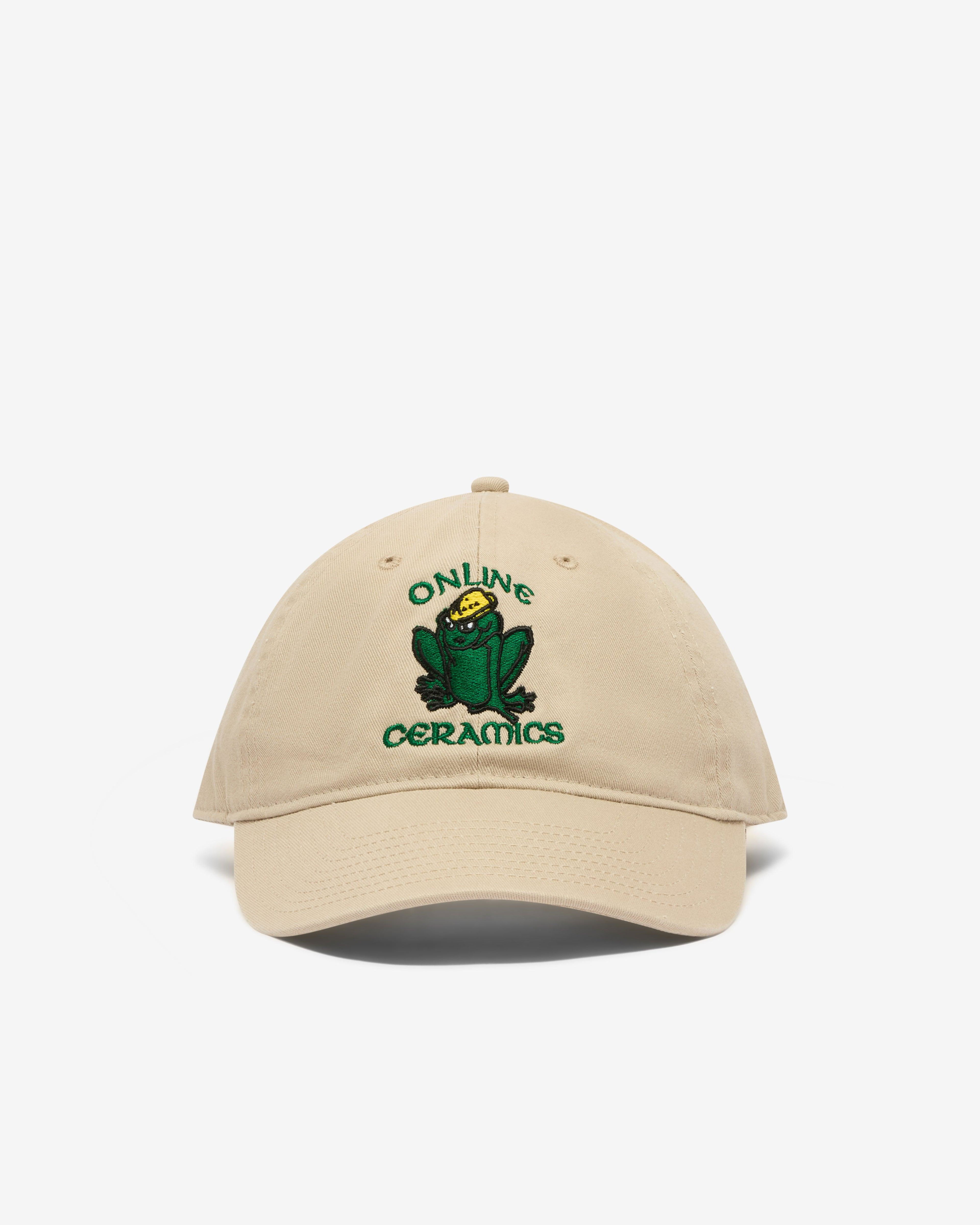Online Ceramics - Men's Frog Logo Cap - (Beige) by ONLINE CERAMICS