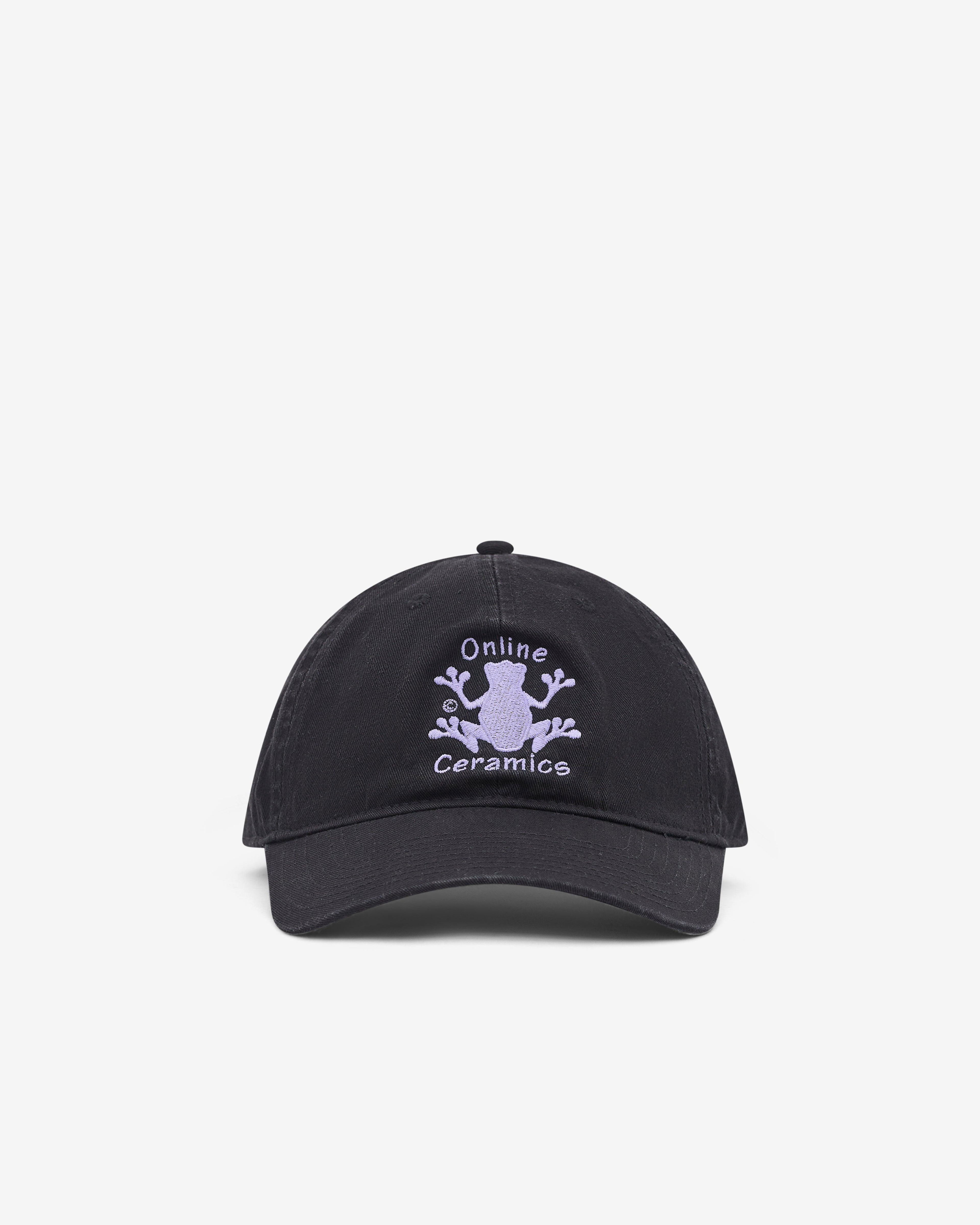 Online Ceramics - Men's Frog Logo Cap - (Black) by ONLINE CERAMICS