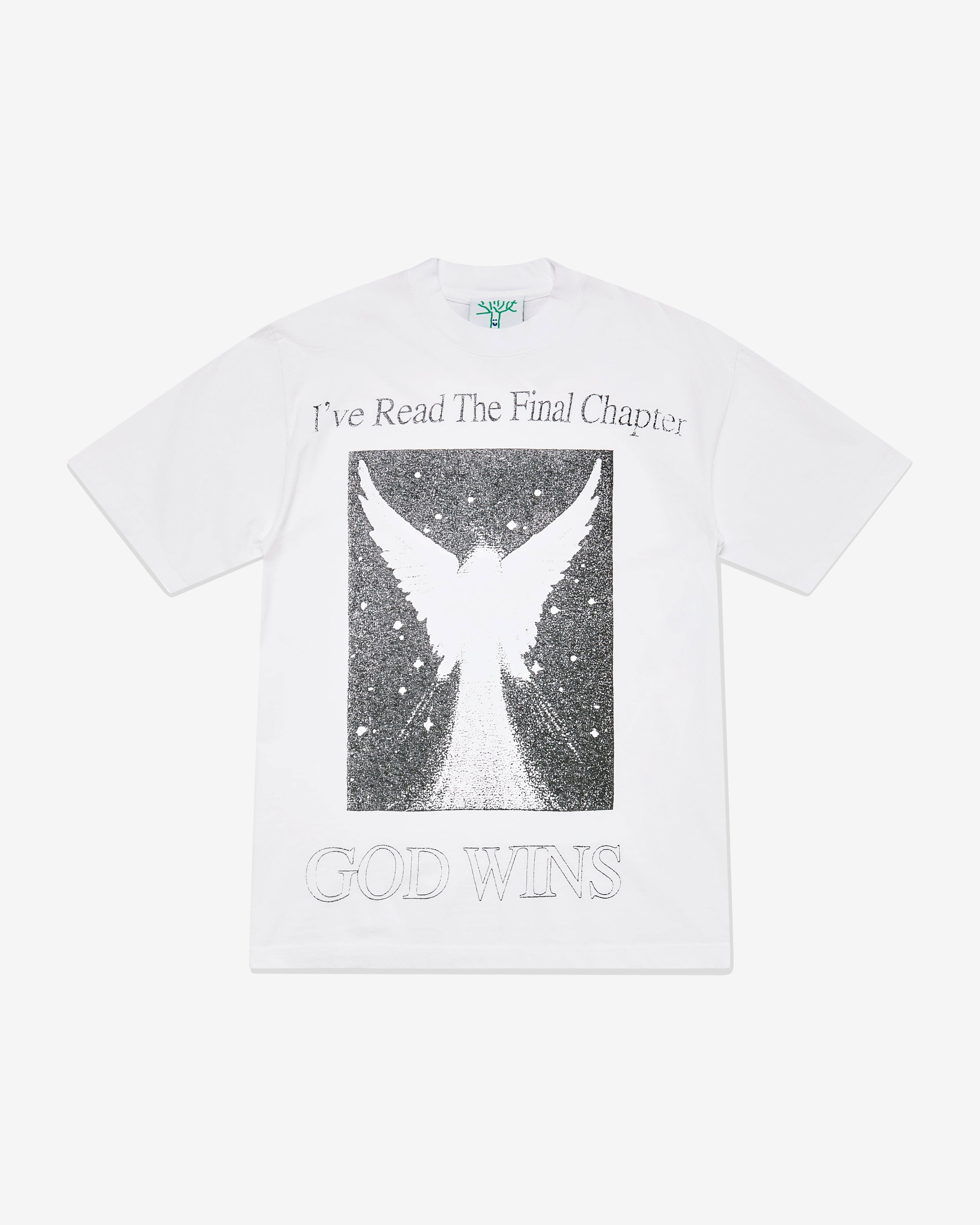 Online Ceramics - Men's God Wins T-Shirt - (White) by ONLINE CERAMICS