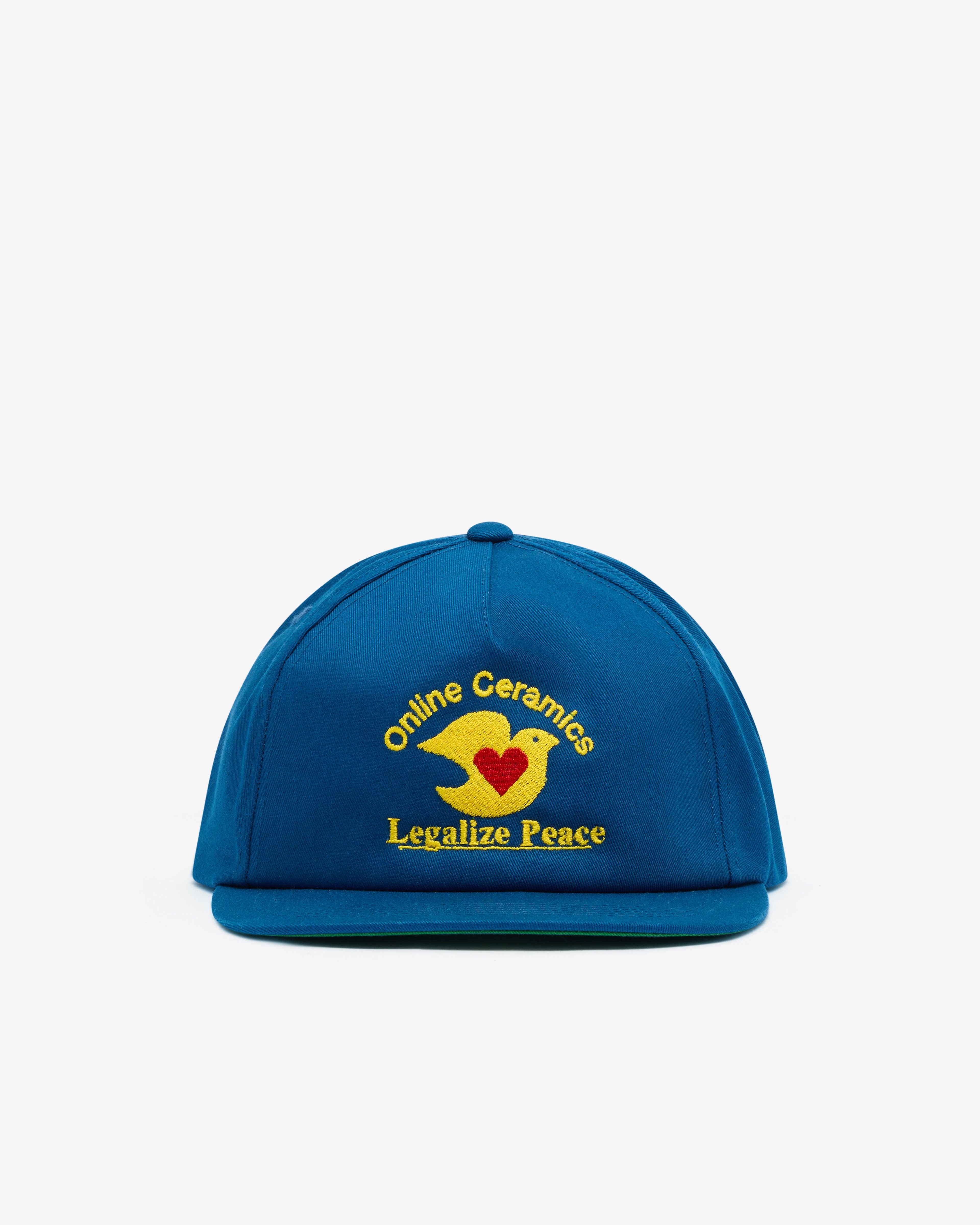 Online Ceramics - Men's Legalize Peace Cap - (Blue) by ONLINE CERAMICS