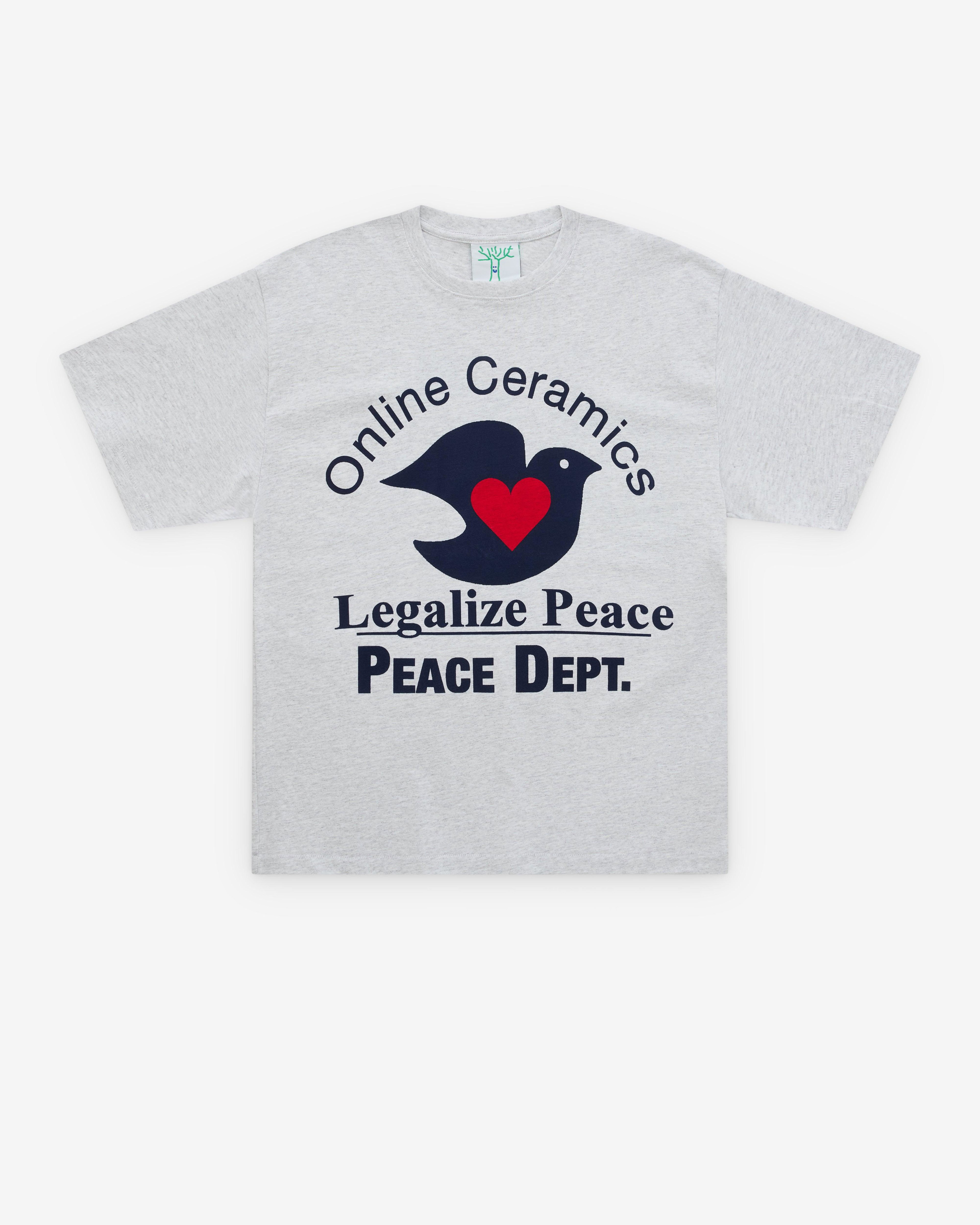 Online Ceramics - Men's Legalize Peace T-Shirt - (Heather) by ONLINE CERAMICS