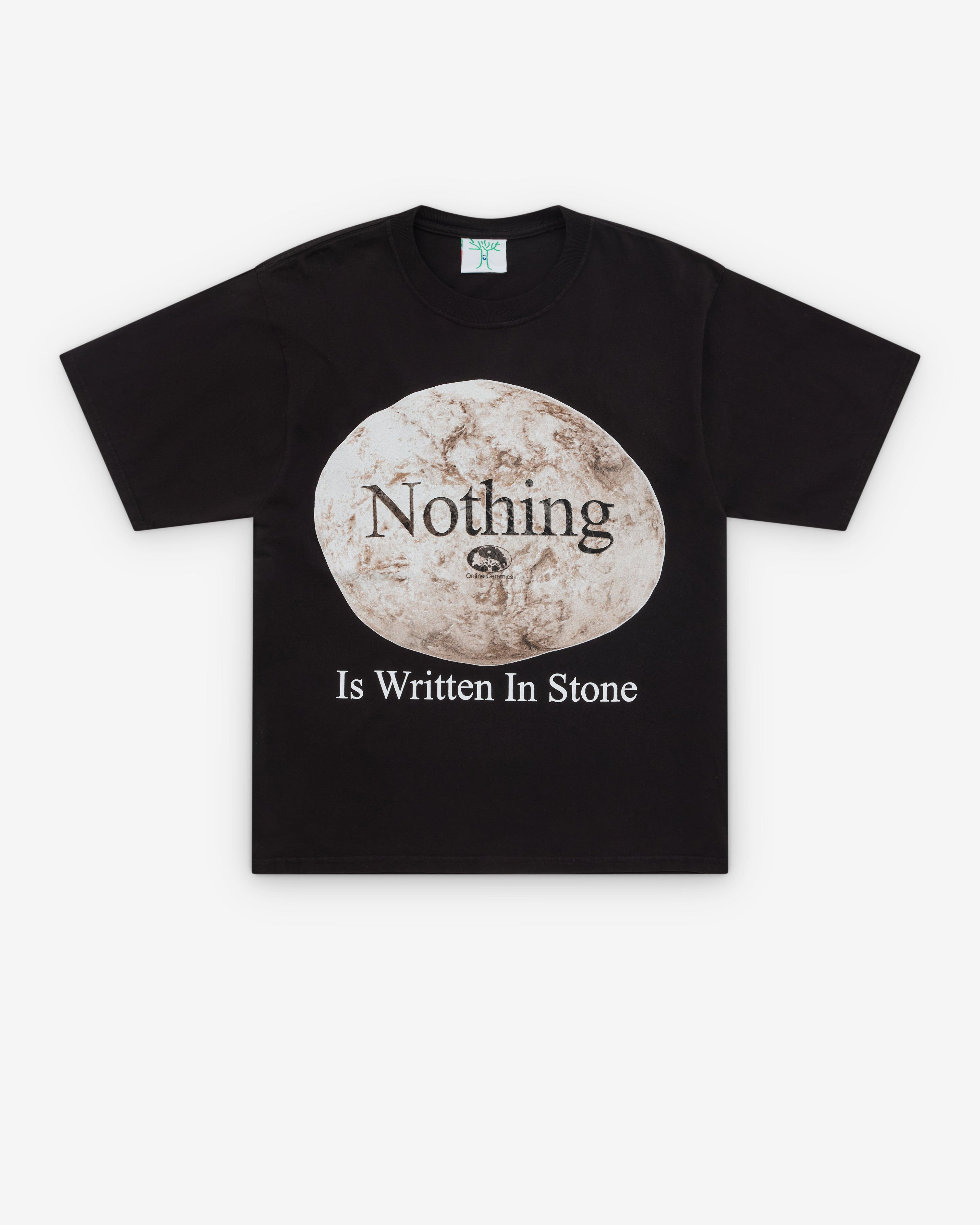 Online Ceramics - Men's Nothing Is Written In Stone T-Shirt - (Black) by ONLINE CERAMICS