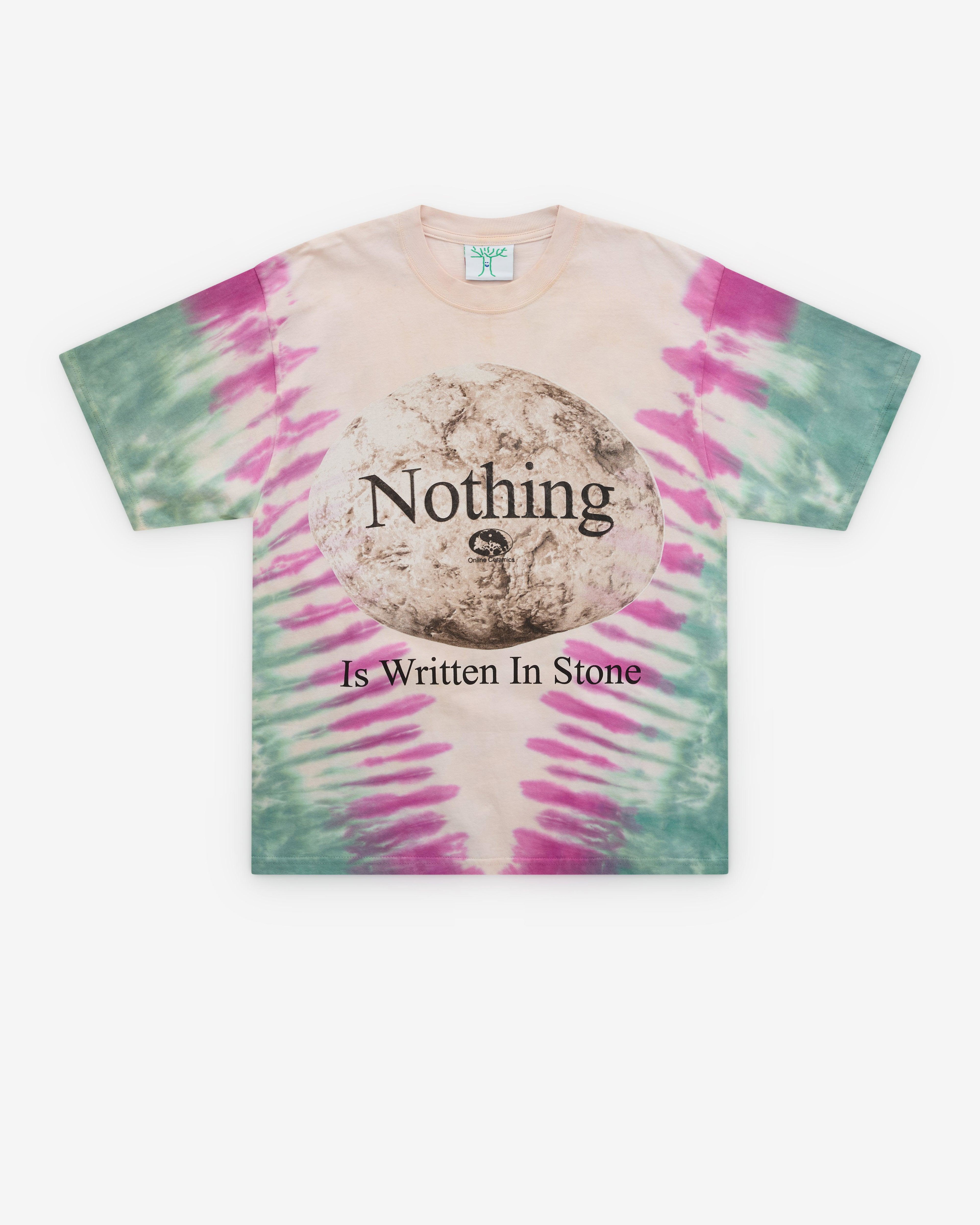 Online Ceramics - Men's Nothing Is Written In Stone T-Shirt - (Tie Dye) by ONLINE CERAMICS