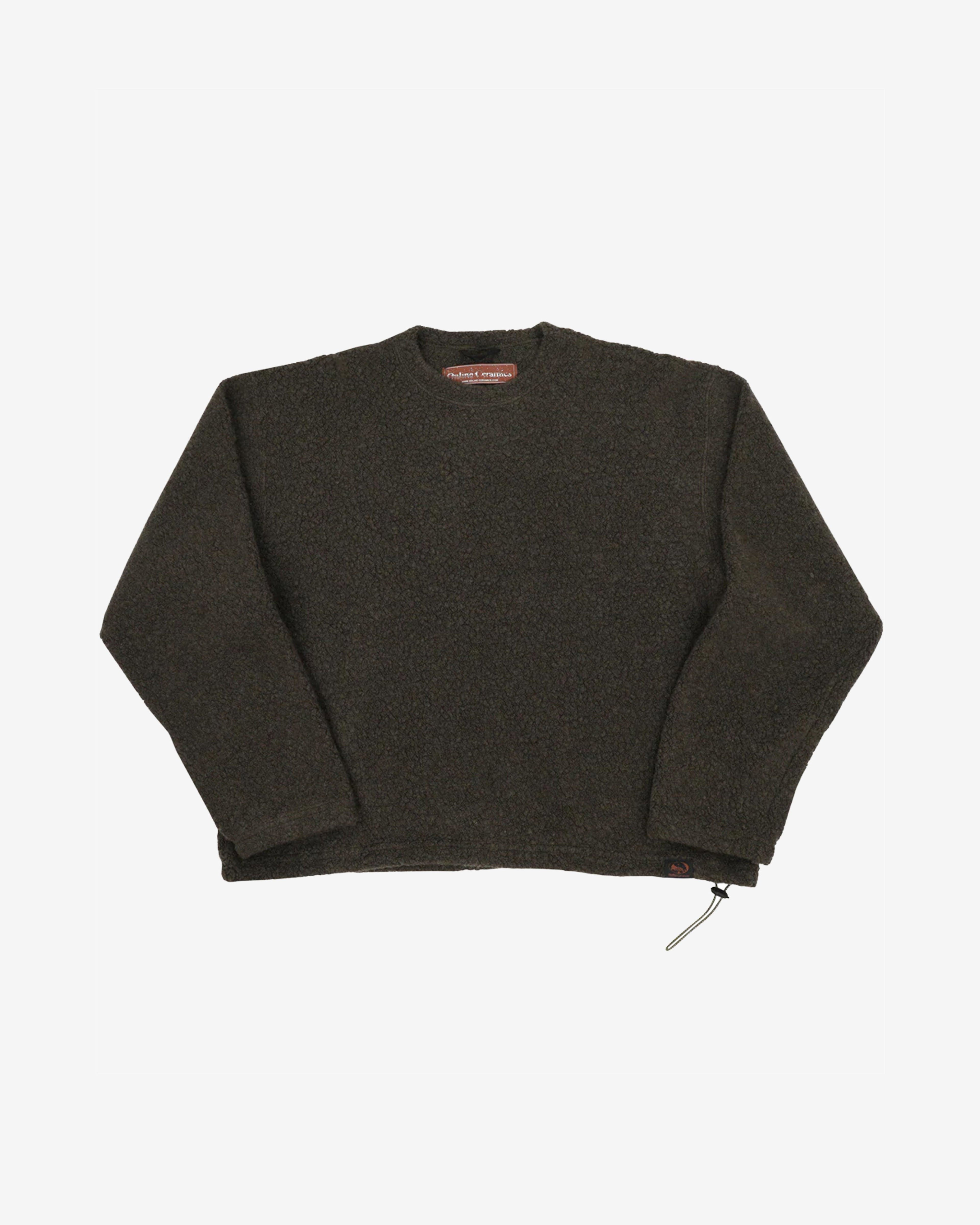 Online Ceramics - Men's Recycled Wool Pullover - (Dark Forest) by ONLINE CERAMICS
