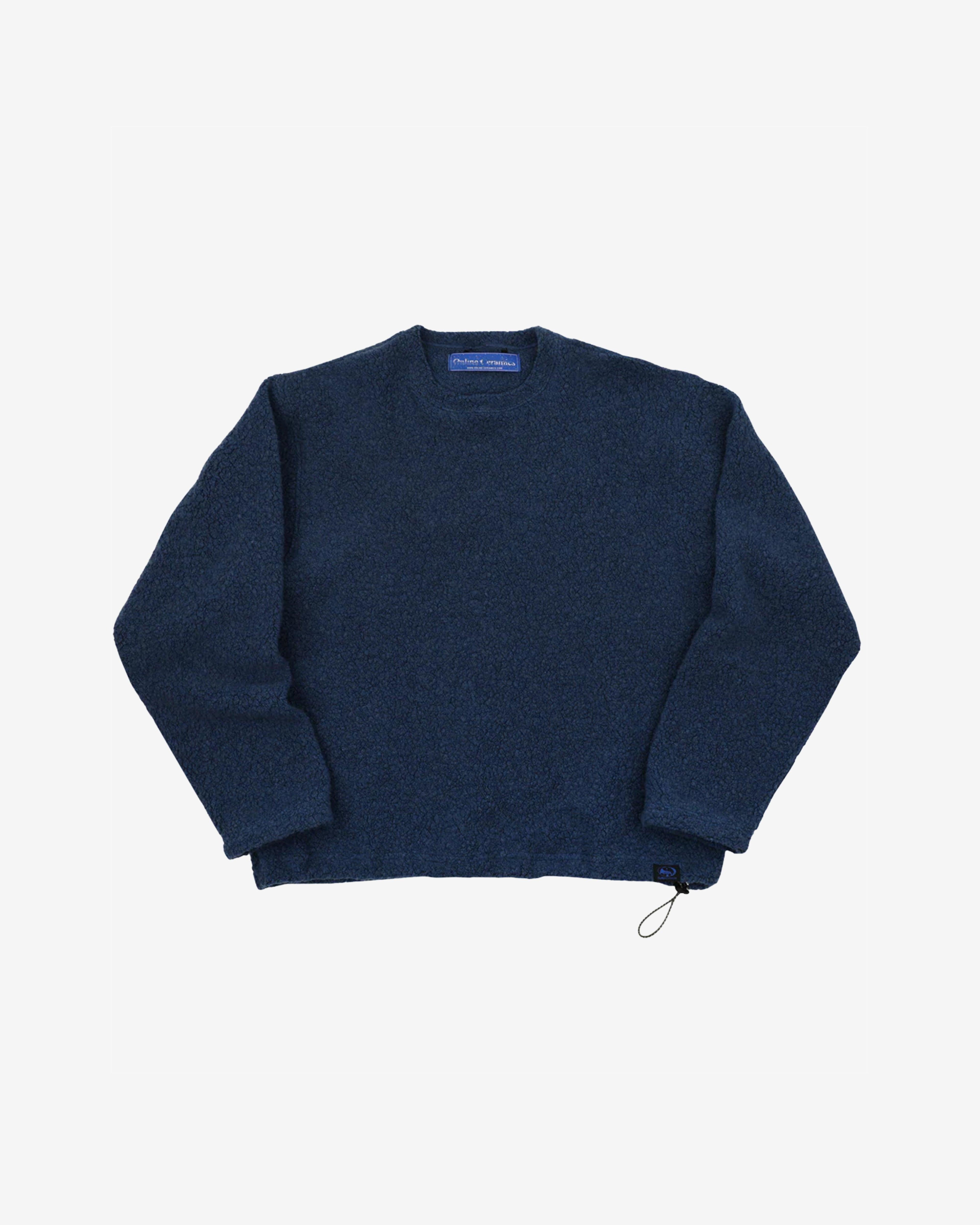 Online Ceramics - Men's Recycled Wool Pullover - (Slate Blue) by ONLINE CERAMICS