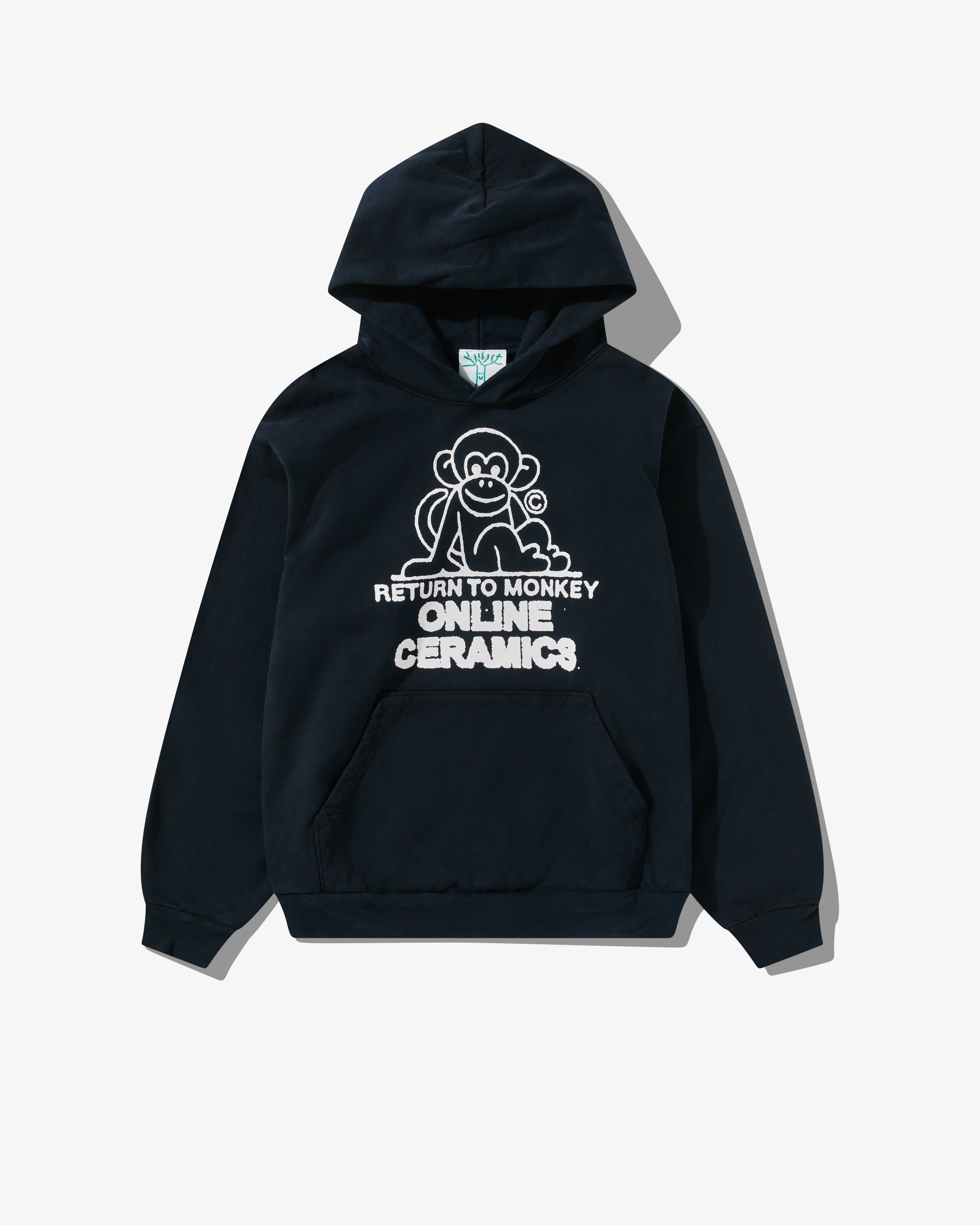 Online Ceramics - Men's Return To Monkey Hoodie - (Navy) by ONLINE CERAMICS