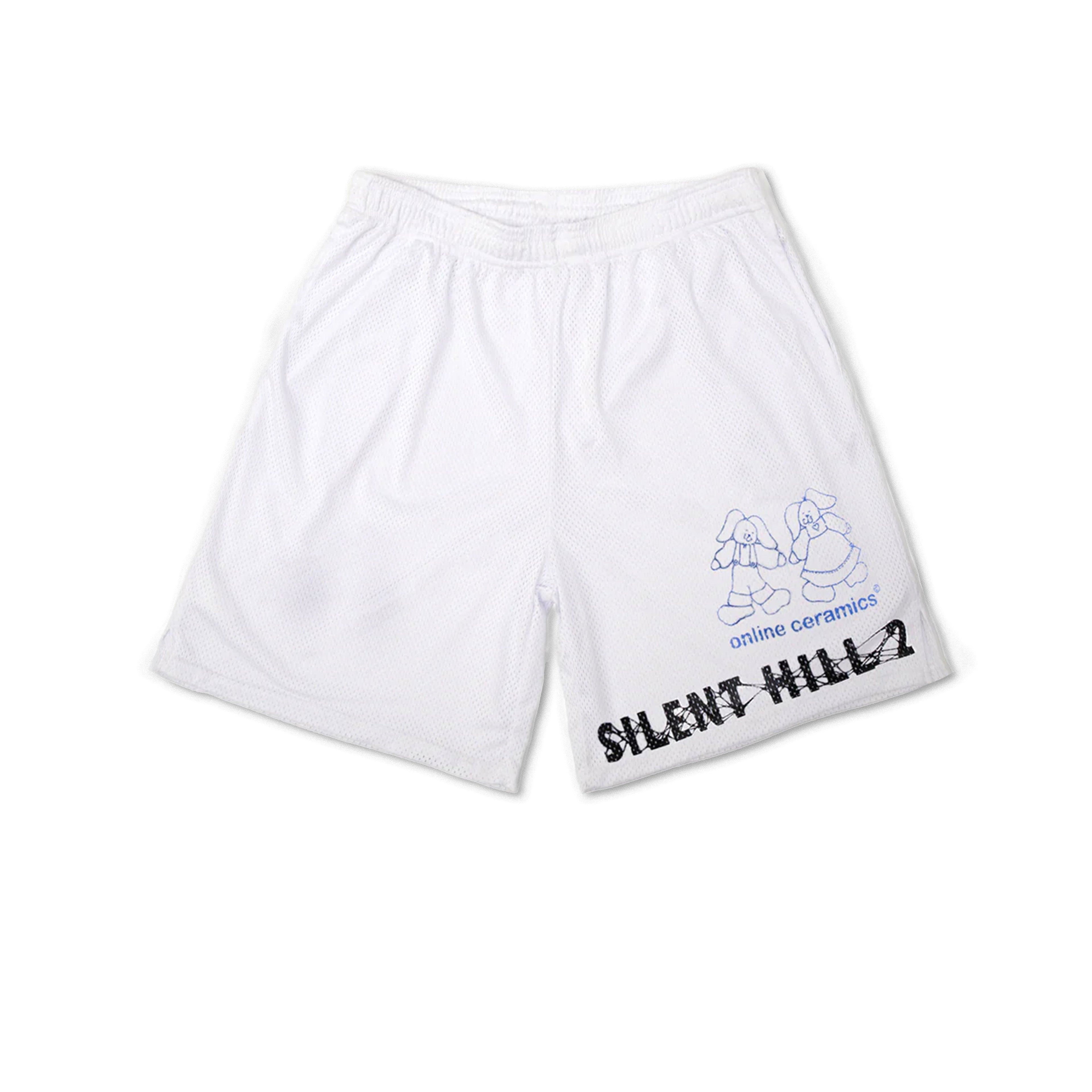 Online Ceramics - Men's Silent Hill 2 Mesh Short - (White) by ONLINE CERAMICS