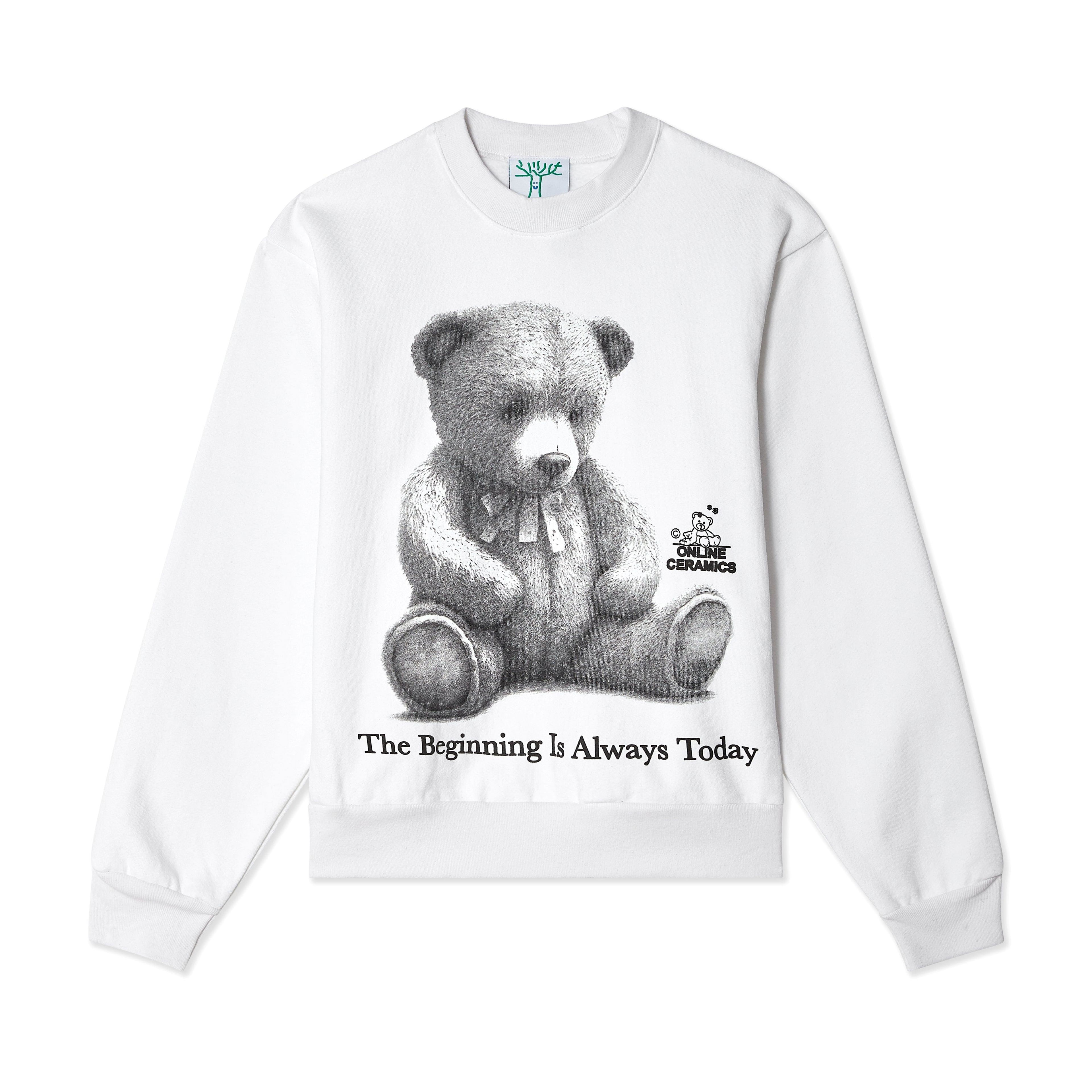 Online Ceramics - Men's The Beginning Is Always Today Crewneck - (White) by ONLINE CERAMICS Online Ceramics - Men's The Beginning Is Always Today Crewneck - (White) by ONLINE CERAMICS