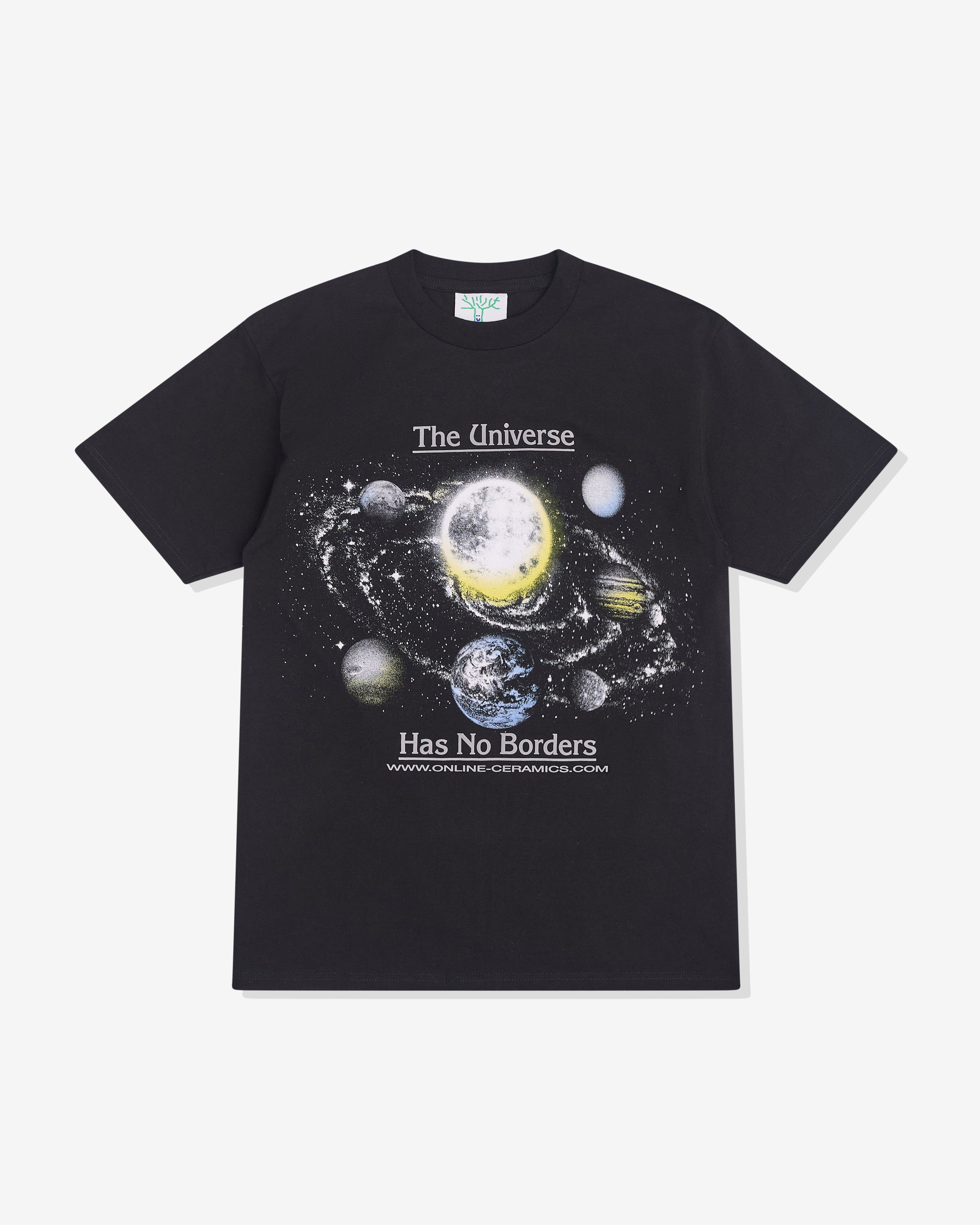 Online Ceramics - Men's The Universe Has No Borders T-Shirt - (Black) by ONLINE CERAMICS