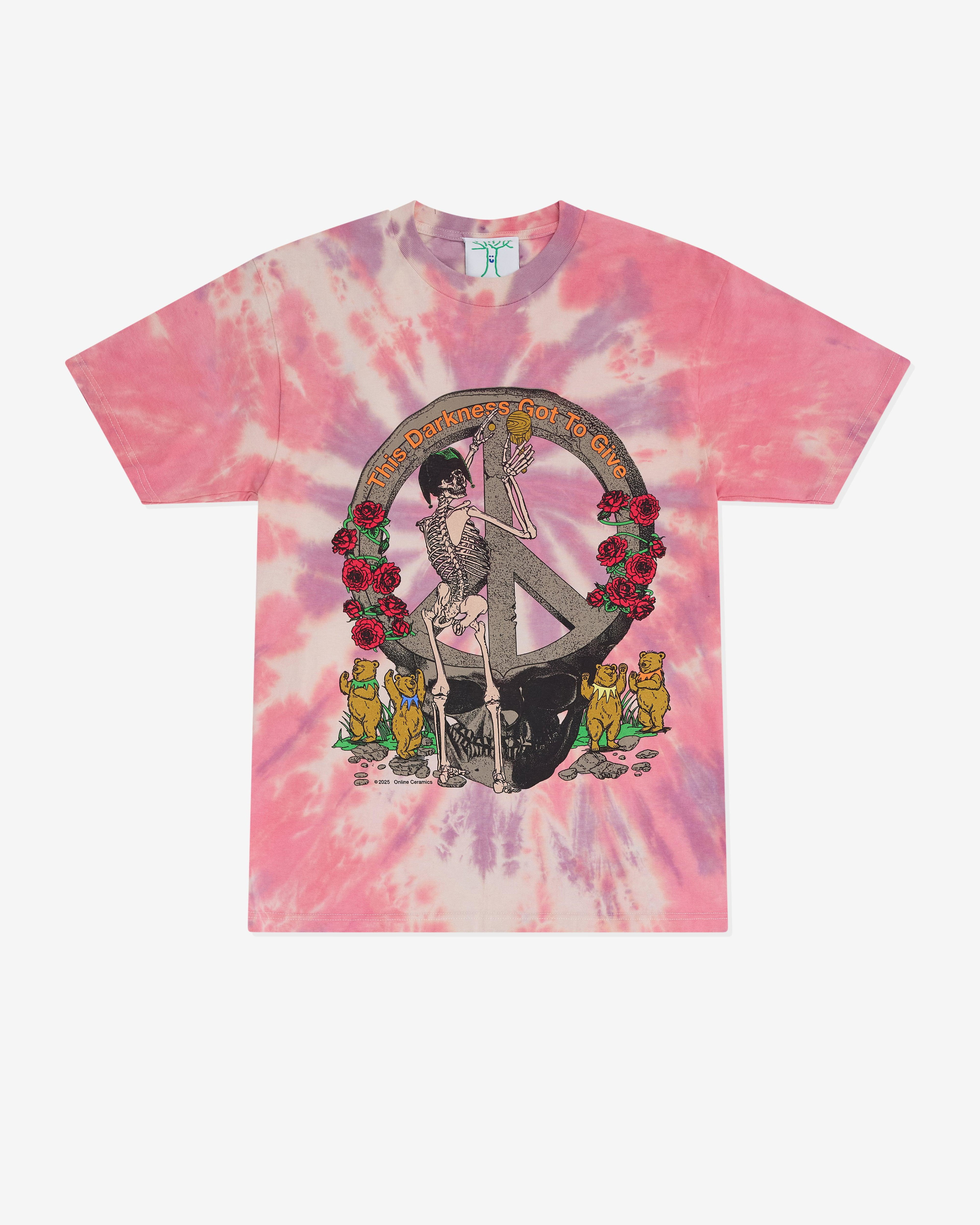 Online Ceramics - Men’s This Darkness Got To Give T-Shirt - (Tie-Dye) by ONLINE CERAMICS