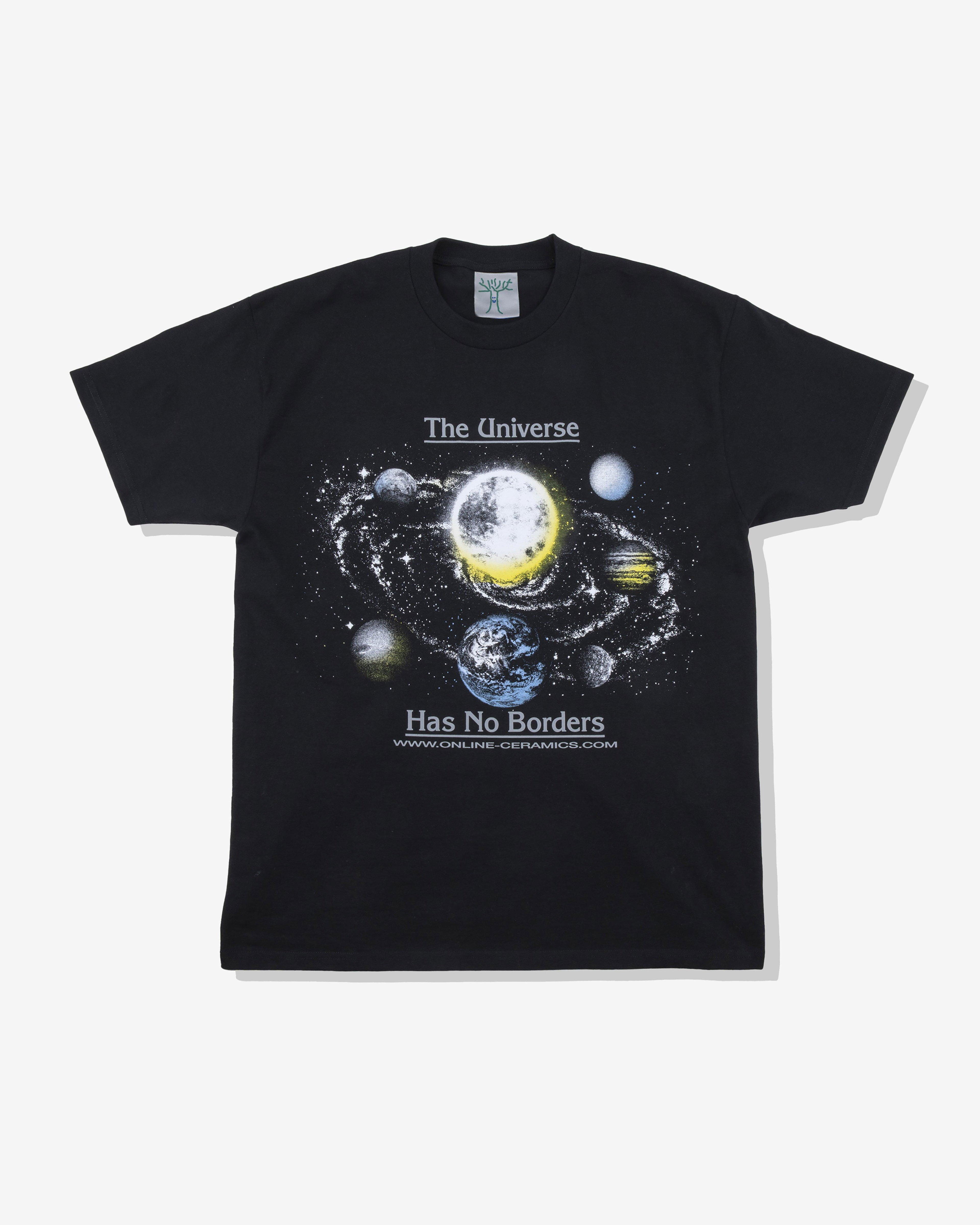 Online Ceramics - Men's Universe Has No Borders T-Shirt - (Black) by ONLINE CERAMICS