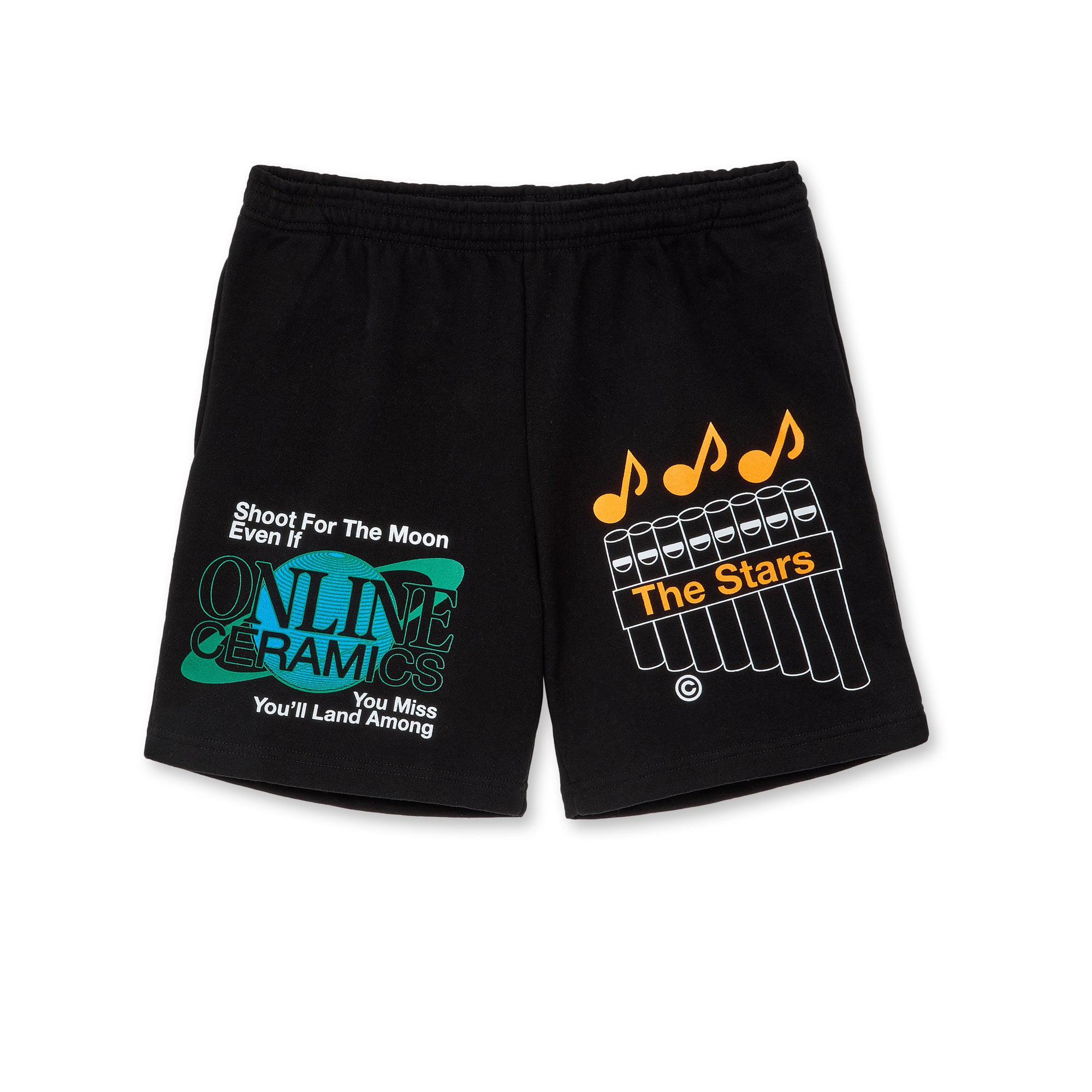 Online Ceramics - Shoot For The Moon Shorts - (Black) by ONLINE CERAMICS