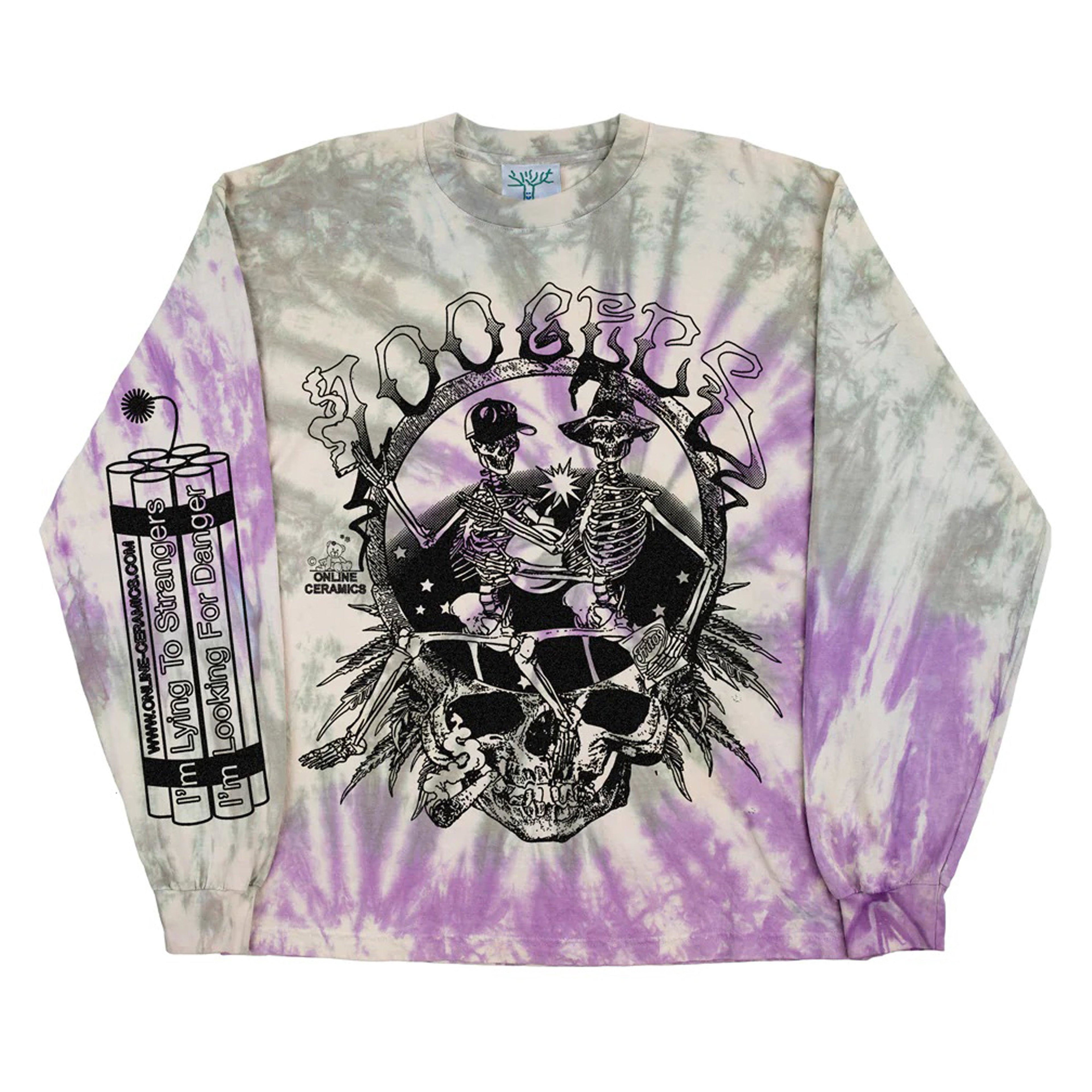Online Ceramics x 100 GECS - Men's TNT Long Sleeve - (Tie-Dye) by ONLINE CERAMICS