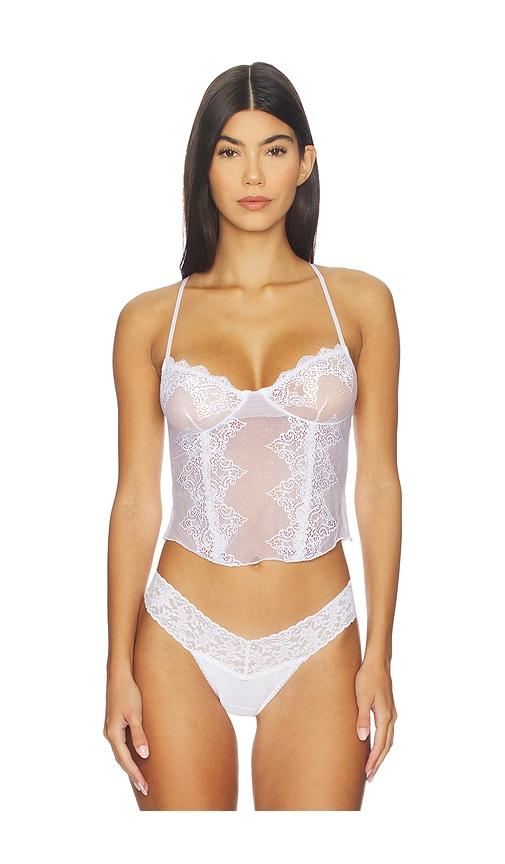 Only Hearts So Fine Corset Cami in White by ONLY HEARTS