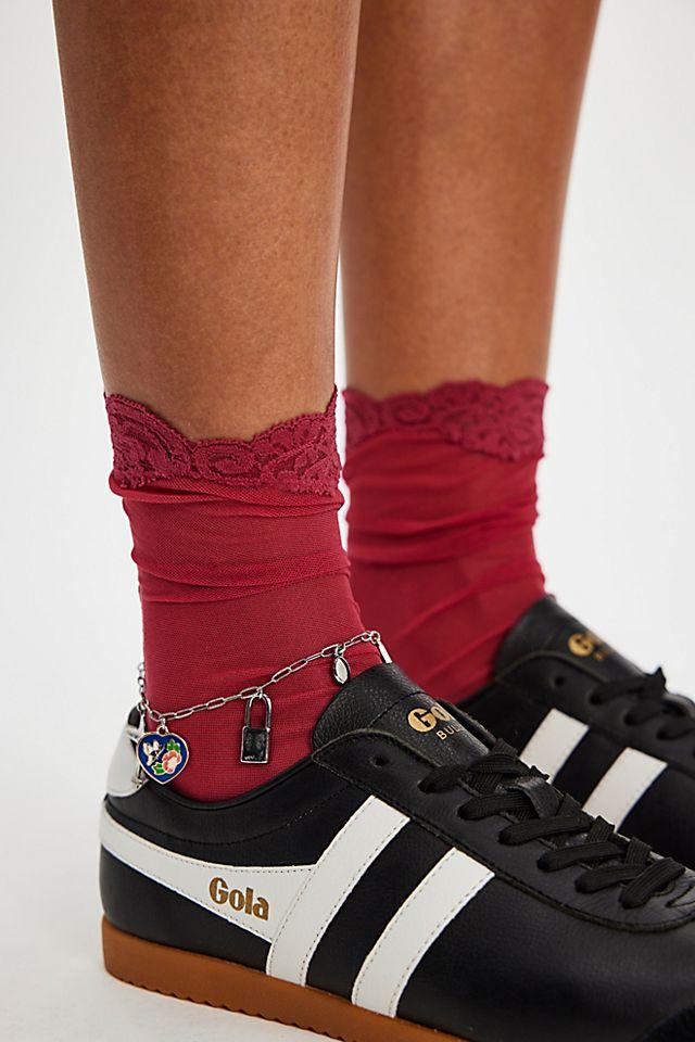 Only Hearts Tulle Lace Ankle Socks by ONLY HEARTS | FREE PEOPLE