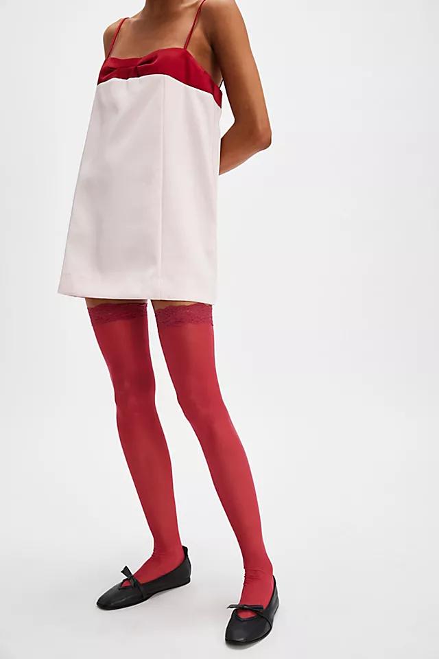 Tulle Lace Over The Knee Socks by ONLY HEARTS | FREE PEOPLE