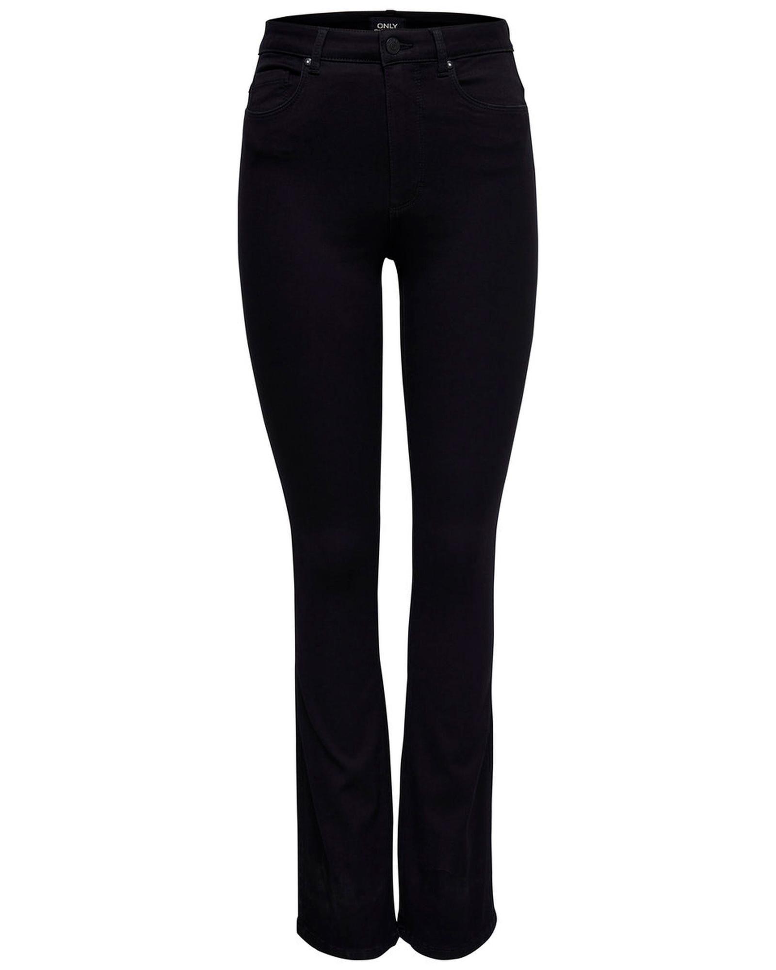 High Waist Bootcut Jeans Women - Black Pants by ONLY