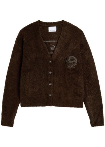 Brown Studio Dept. brushed-knit cardigan by ONLY THE BLIND
