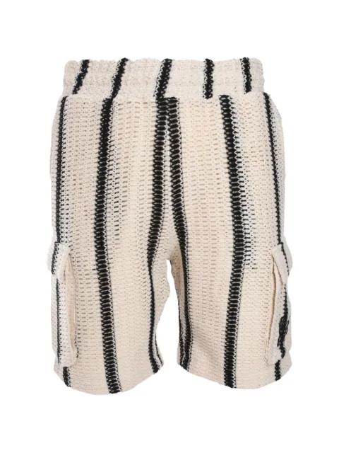 Desert striped crochet shorts by ONLY THE BLIND