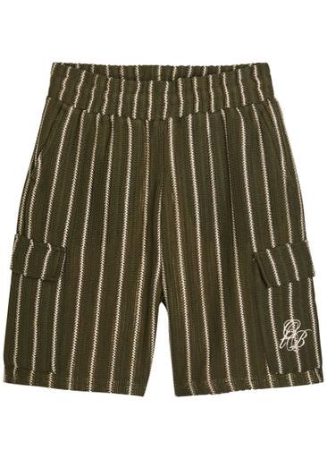 Greenwood crochet striped cotton-blend shorts by ONLY THE BLIND