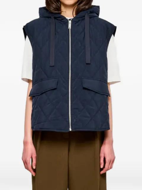 hoodied quilted gilet by OOF WEAR