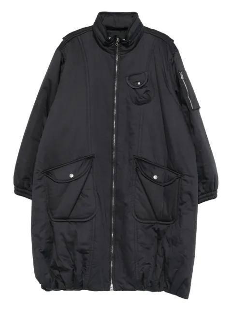 Cargo zip-up oversized coat by OPEN YY