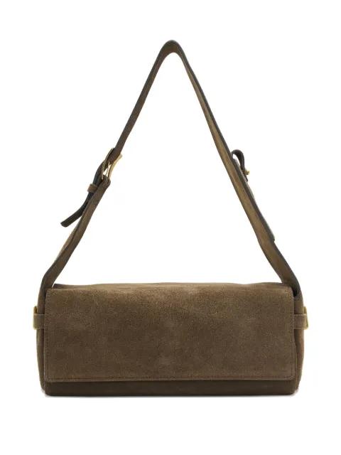 buckle-fastening suede bag by OPEN YY