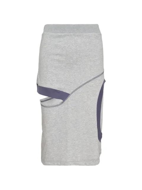 colour-block cutout skirt by OPEN YY