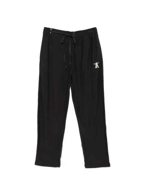 embroidered-logo track pants by OPEN YY