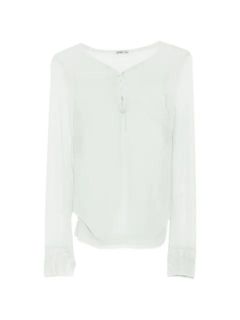 mesh hooked T-shirt by OPEN YY