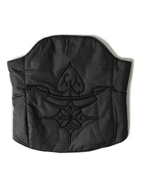 quilted embroidered top by OPEN YY