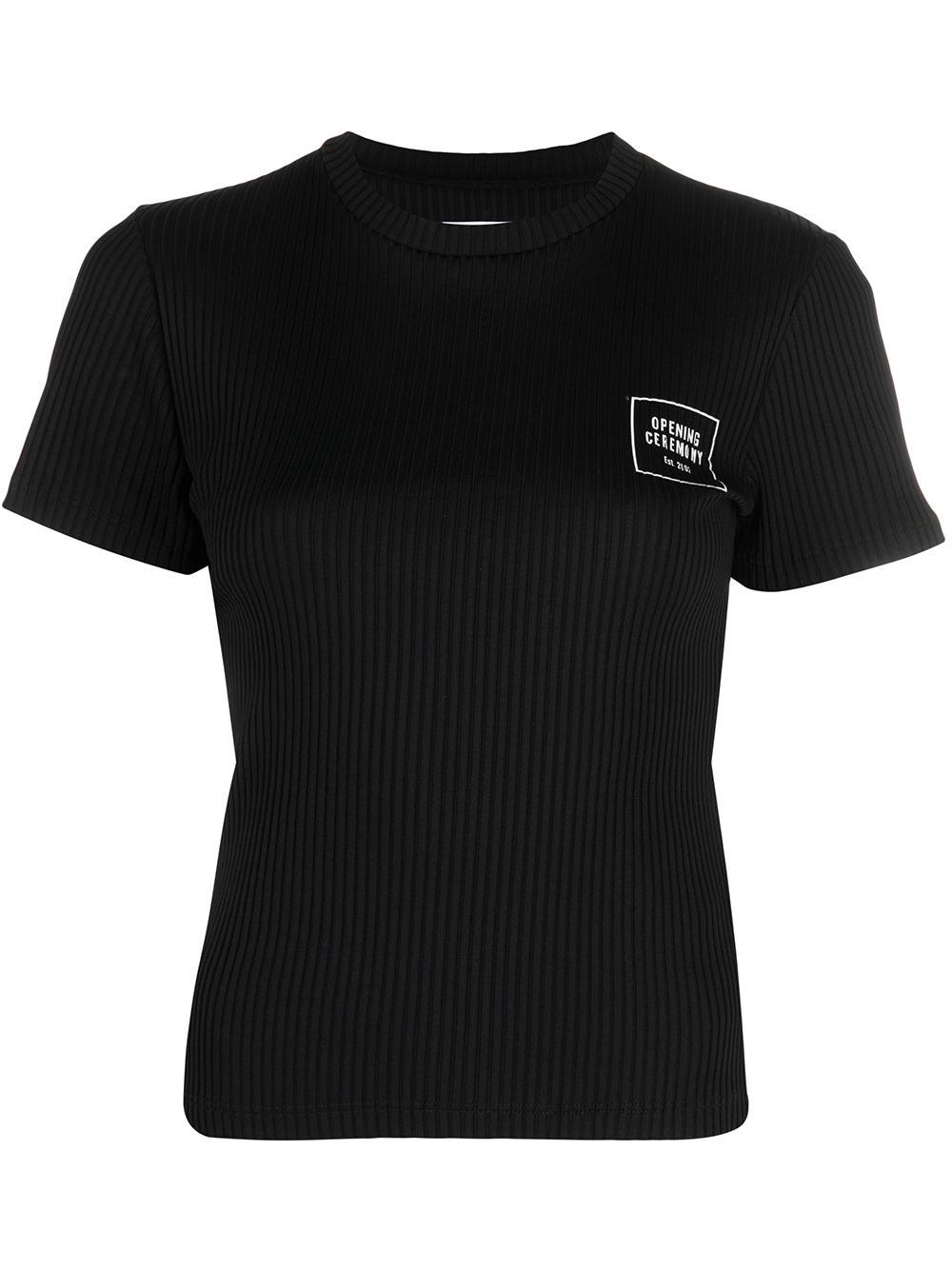 Box logo-print stretch-cotton T-shirt by OPENING CEREMONY