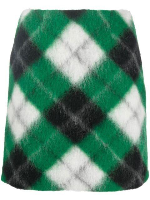 check-print mini skirt by OPENING CEREMONY