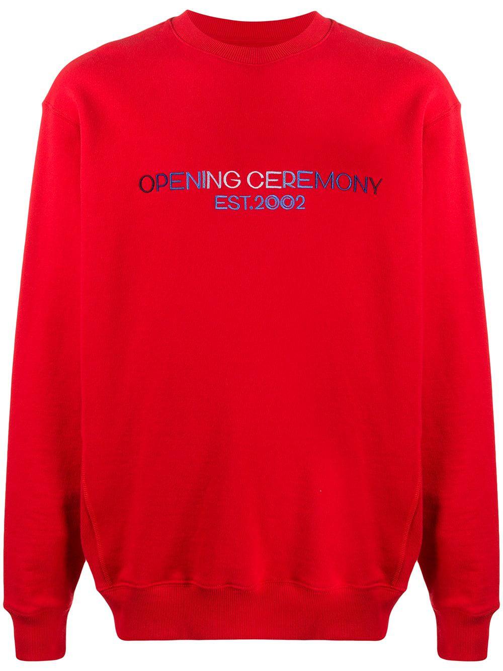 embroidered logo sweatshirt by OPENING CEREMONY